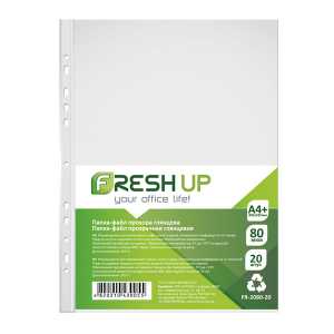 Файли А4  прозорі 80 FRESH UP, 20шт.