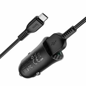 АЗП USB 2x, Hoco Z39t, 3A 18W,  чорне (Z39)