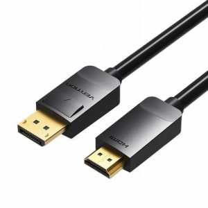 Кабель DisplayPort to HDMI Vention 1.5m, чорний (HADBG)