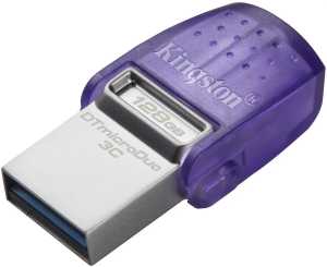 USB Flash 128Gb Kingston DataTraveler microDuo 3C USB 3.2/Type C, purple (DTDUO3CG3/128GB)