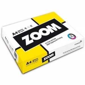 Папiр A4 ZOOM, 80г/м2, 500л.