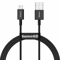 Кабель USB to Lightning Baseus Superior Series, 2.4A 1м., чорний (CALYS-A01)