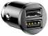 АЗП Baseus Grain Car Charger 3.1A, USB 2x (Black) (CCALL-ML01)