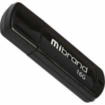 USB Flash 16Gb Mibrand Grizzly Black USB 2.0 (MI2.0/GR16P3B)