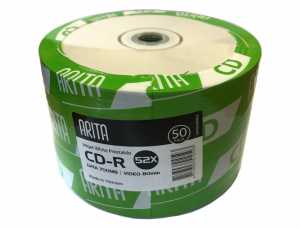 Диск CDR 700Mb Arita 52x Printable, Bulk50 (за ШТ)