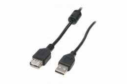 USB продовжувач Maxxter 2.0 AM-AF, 3м, black (UF-AMAF-10)