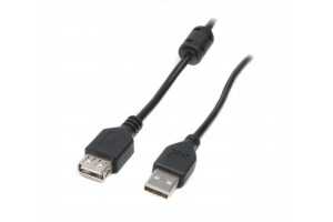 USB продовжувач Maxxter 2.0 AM-AF, 3м, black (UF-AMAF-10)